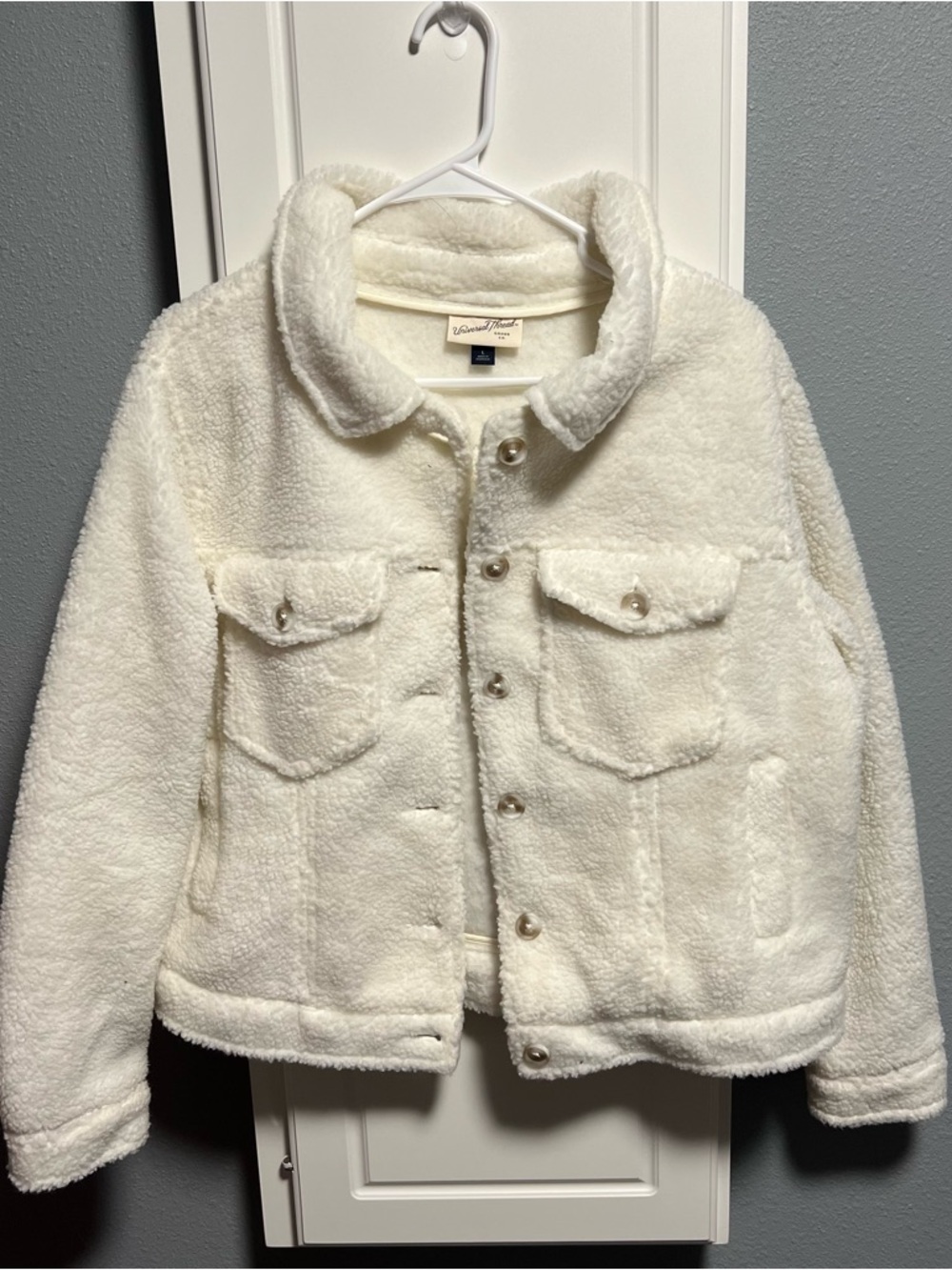 Universal Thread Cozy Cream Sherpa Jacket